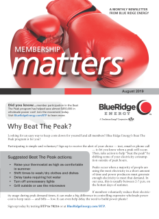 Membership MattersAugust 2019